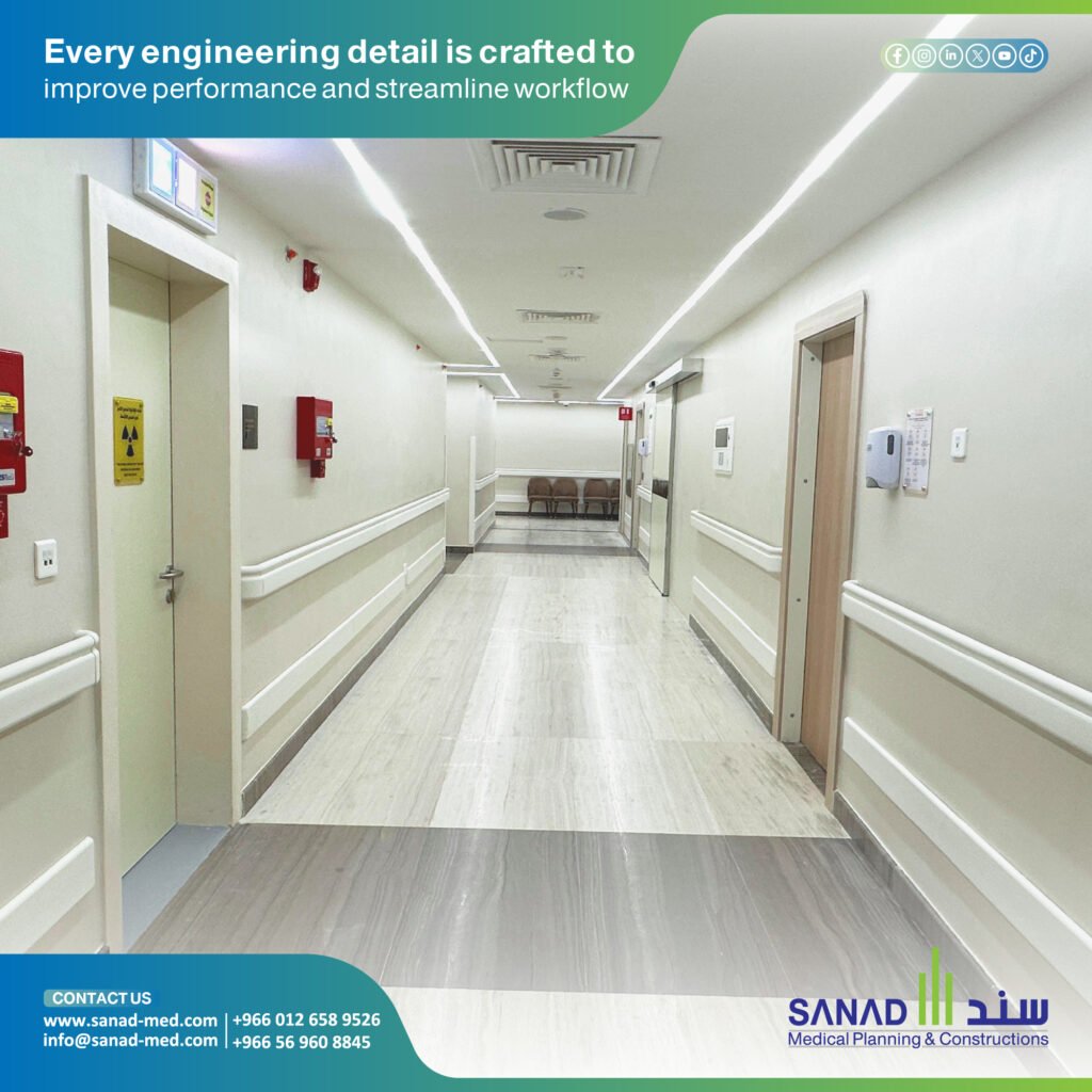 Hospital Engineering Design - Sanad Medical Importance of Hospital Engineering Design in KSA Discover how smart engineering design enhances Saudi hospital efficiency and patient experience. Integrated solutions from Sanad Medical ensure safety and quality.