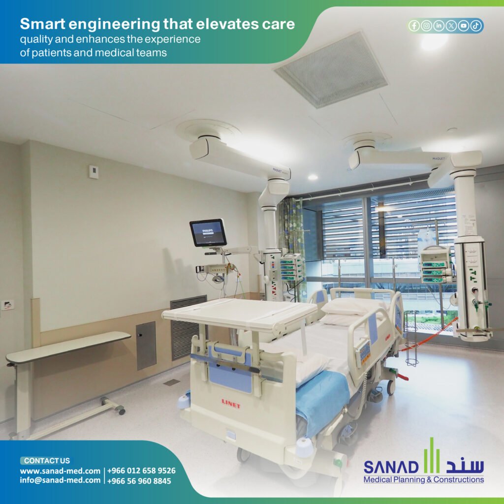 Hospital Engineering Design - Sanad Medical Importance of Hospital Engineering Design in KSA Discover how smart engineering design enhances Saudi hospital efficiency and patient experience. Integrated solutions from Sanad Medical ensure safety and quality.