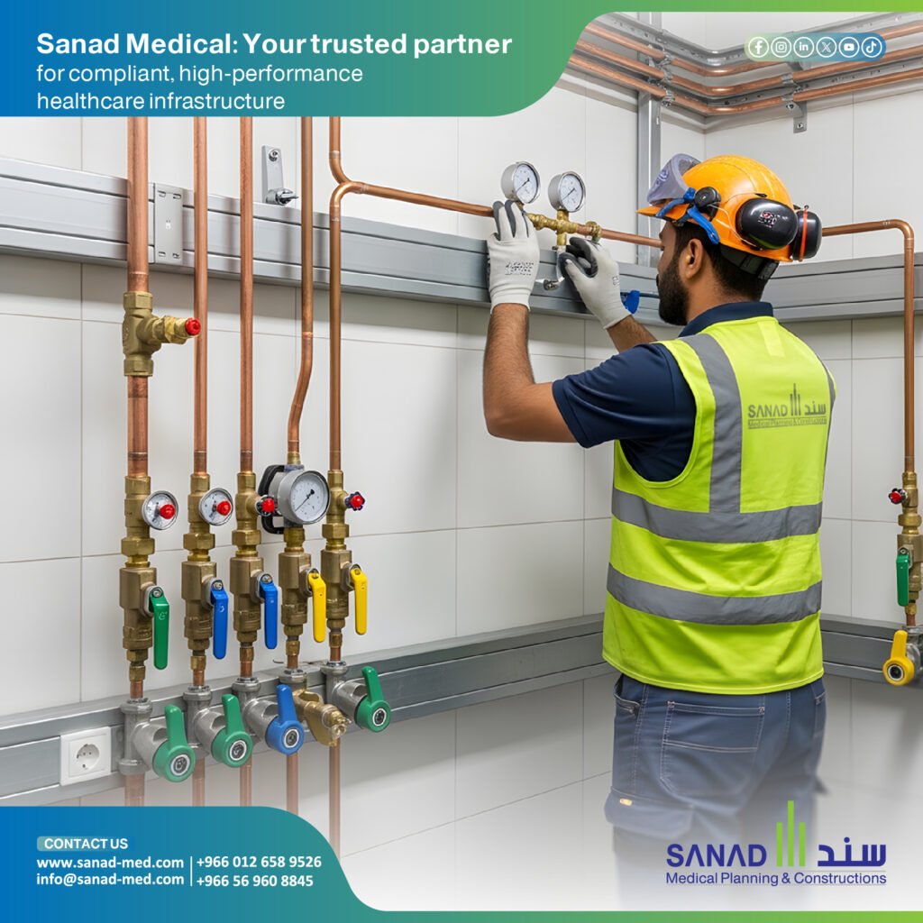 HVAC & Medical Gas Systems Saudi Arabia 2026 | Sanad Medical Detailed engineering guide for HVAC and MGPS in Saudi hospitals (2026). Discover CBAHI standards and the role of Sanad Medical as the authorized agent for Tonoli pipes. Medical Gas Systems Saudi Arabia, Hospital HVAC Riyadh, Sanad Medical, Tonoli Pipes Agent KSA, CBAHI 2026 Standards, NFPA 99 Compliance, Hospital Infrastructure Vision 2030, Medical Grade Copper Pipes.