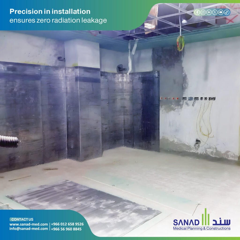 Lead Shielding for X-Ray Rooms KSA | Sanad Medical (سند الطبية) Expert lead shielding and radiation protection for Saudi hospitals. Learn about NRRC standards, lead lining implementation, and professional services by Sanad Medical. Lead Lining Saudi Arabia, X-Ray Room Shielding, Sanad Medical, Radiation Protection Riyadh, NRRC Compliance, Lead Glass KSA, Medical Infrastructure Vision 2030, Lead Doors Saudi Arabia.