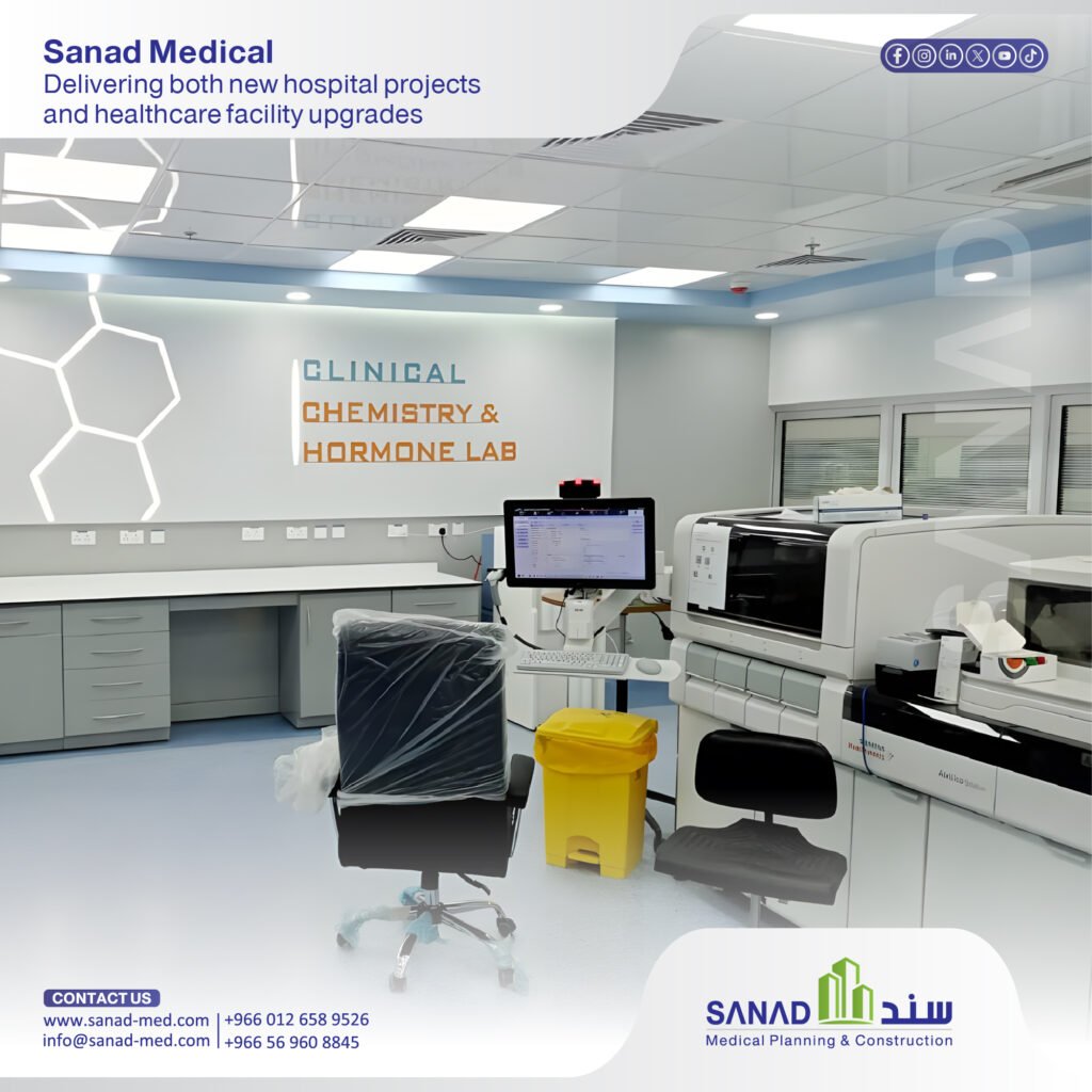 Outfitting a New Hospital vs. Renovating an Existing Facility | Sanad Medical Compare outfitting a new hospital versus renovating an operational facility with Sanad Medical. Explore engineering design, cost factors, infection control, and MOH compliance. New hospital outfitting, hospital renovation Saudi Arabia, Sanad Medical, healthcare engineering, MOH licensing, CBAHI accreditation, medical gas pipelines, infection control in construction, operating room renovation.
