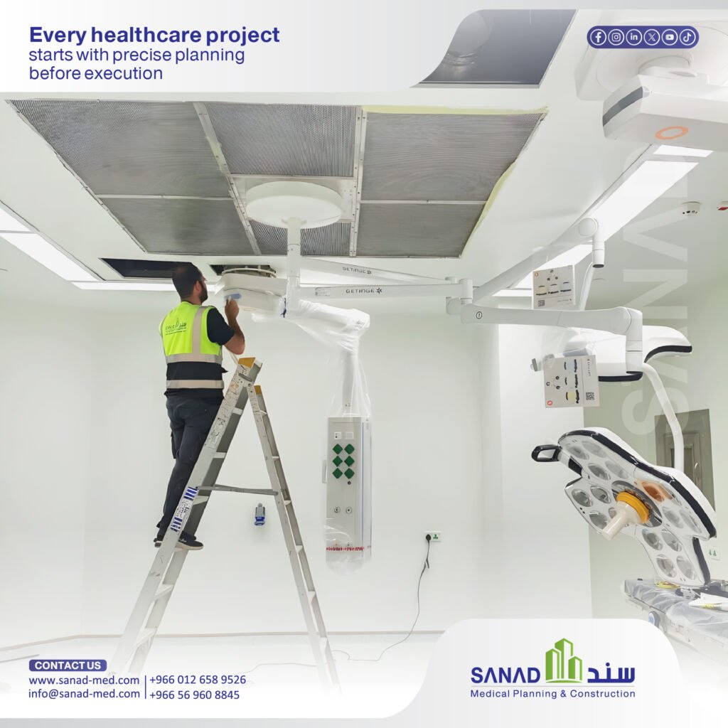 Healthcare Facility Fit-Out & Engineering | Sanad Medical Sanad Medical's comprehensive guide to healthcare facility fit-out in Saudi Arabia: medical architecture, gas pipelines, HVAC, and MOH/CBAHI licensing. Healthcare fit-out KSA, Sanad Medical, medical gas pipelines, operating room infrastructure, medical HVAC, MOH licensing, CBAHI standards, medical vinyl.